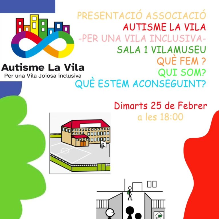 Esta tarde tenemos la presentación de la Asociación Autismo La Vila en Vilamuseu a las