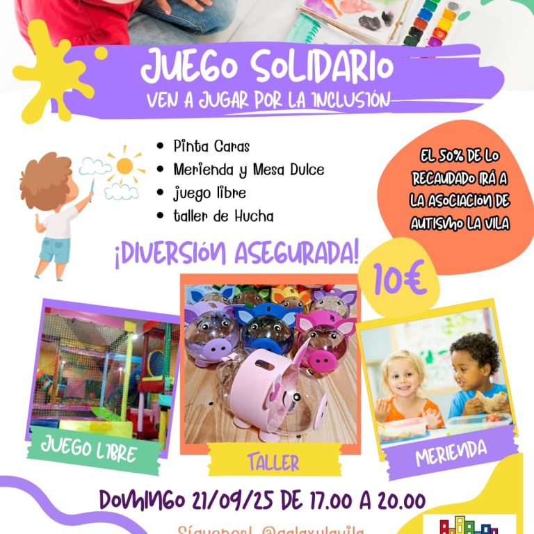 Vos convidem a tots els xiquets i xiquetes amb TEA i normotípics a gaudir d’una jornada
